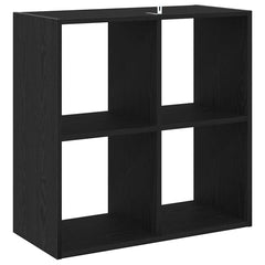 vidaXL Bookcase Black Oak 68.5 x 32 x 68.5 cm 5