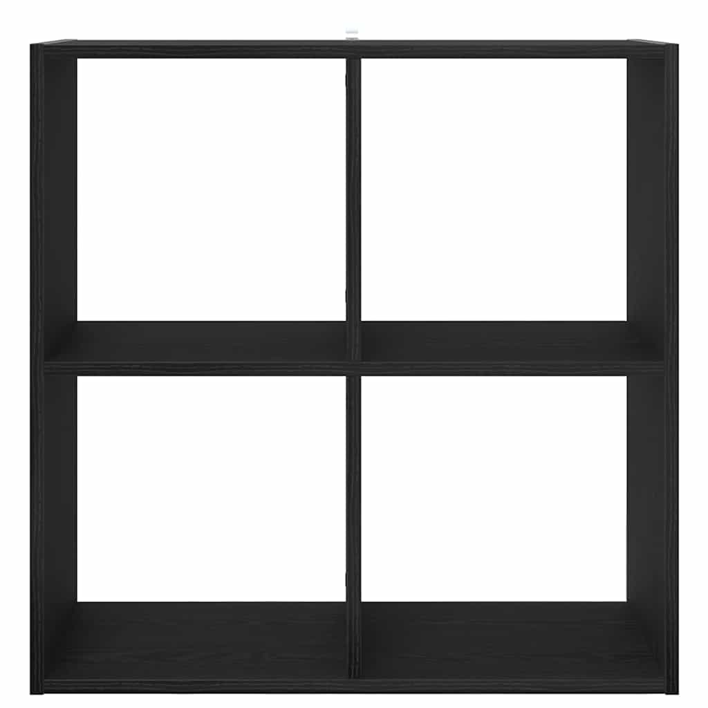 vidaXL Bookcase Black Oak 68.5 x 32 x 68.5 cm 6