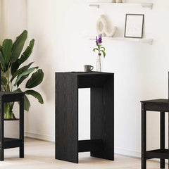 Bar Table Engineered Wood in Black Oak