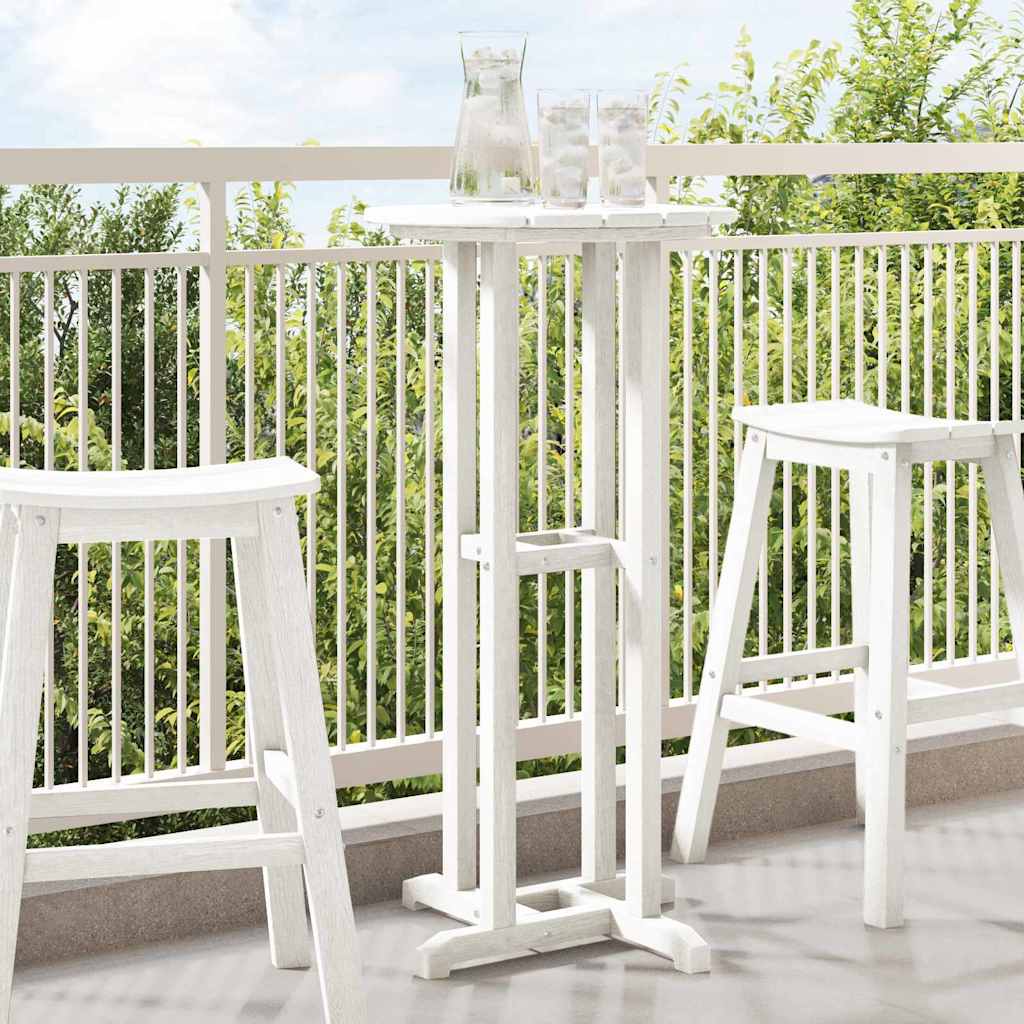 Bar Table 55 x 55 x 107 cm Polyethylene White