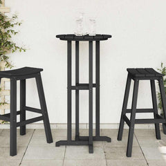 Bar Table 55 x 55 x 107 cm Polyethylene Black