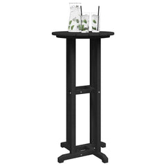 Bar Table 55 x 55 x 107 cm Polyethylene Black