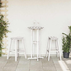 Bar Stool 2 pcs 52 x 43 x 73.5 cm HDPE White