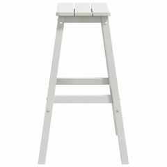 Bar Stool 2 pcs 52 x 43 x 73.5 cm HDPE White