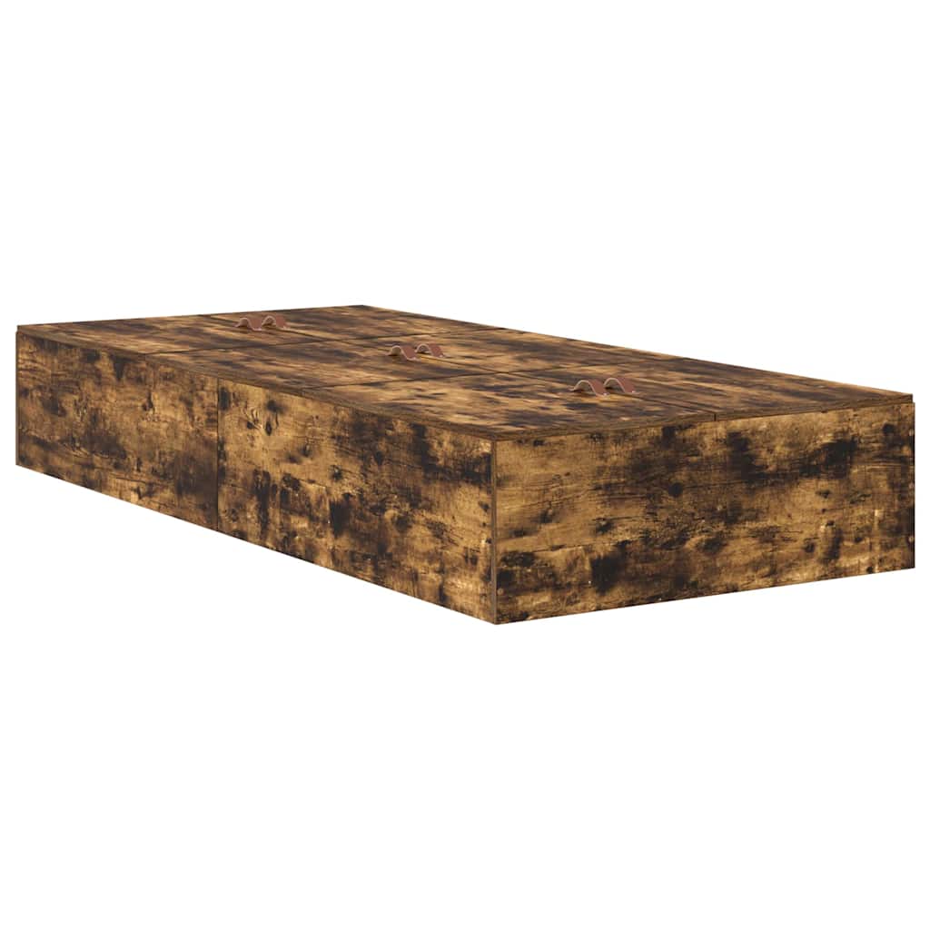 Storage Bed Frame Engineered Wood Smoked Oak