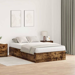 Storage Bed Frame Engineered Wood Smoked Oak