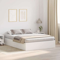 Storage Bed Frame Engineered Wood White