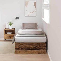 Storage Bed Frame Engineered Wood Old
