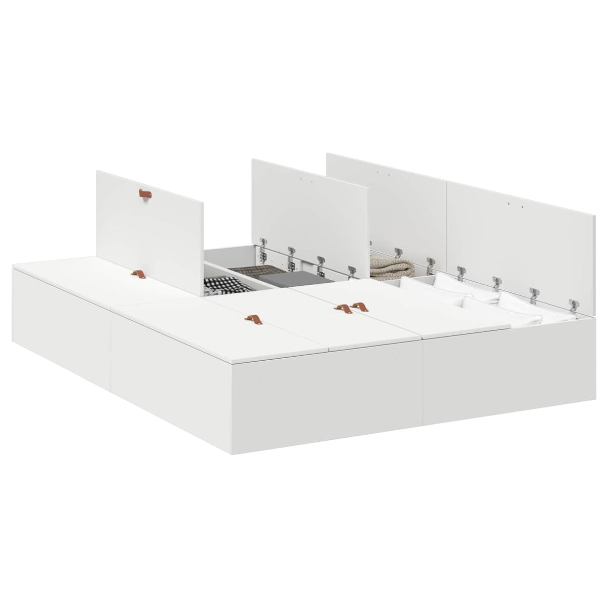 Storage Bed Frame Engineered Wood White