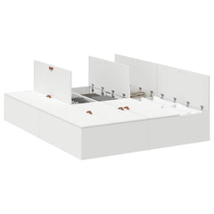 Storage Bed Frame Engineered Wood White