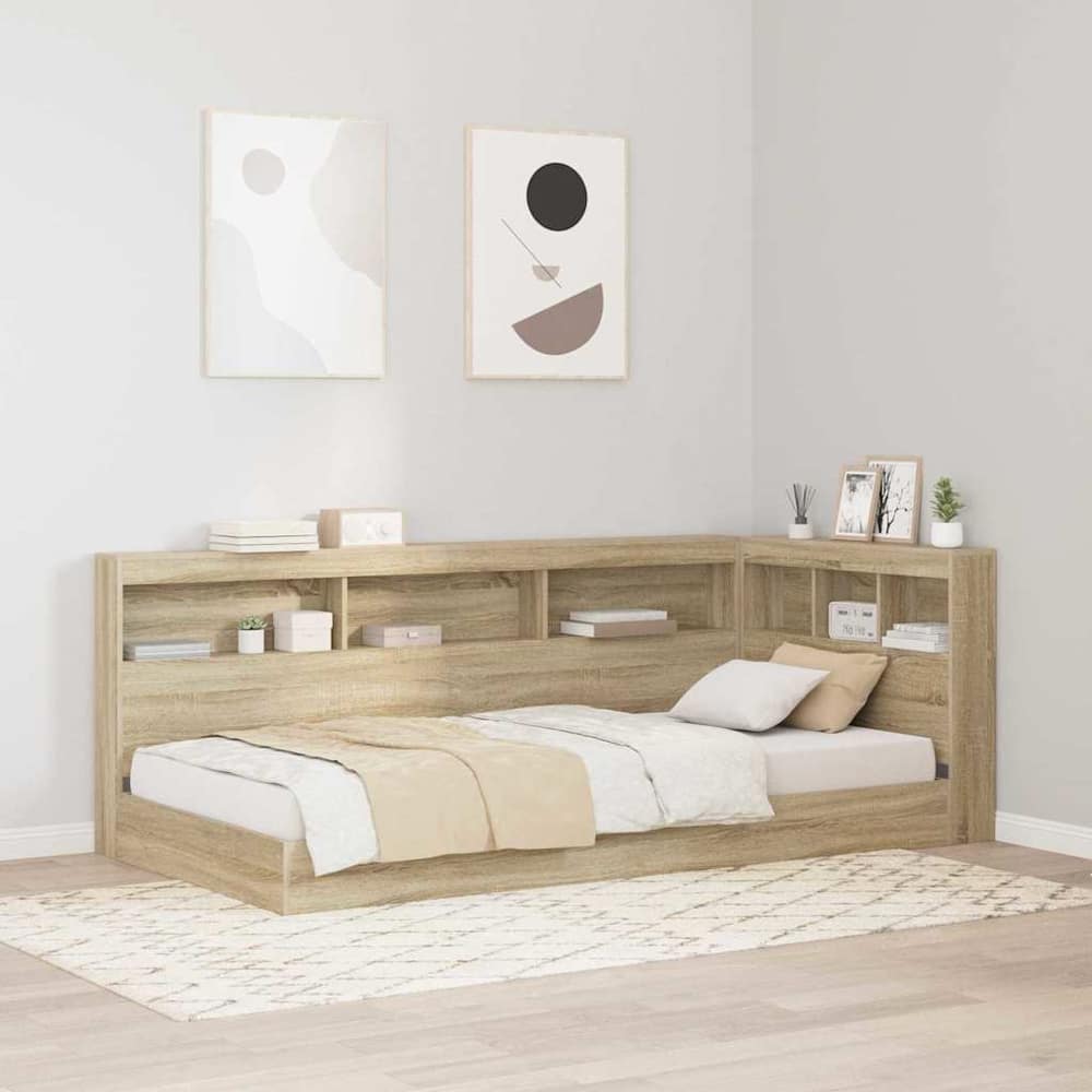 Storage Headboard Engineered Wood Length Sonoma Oak