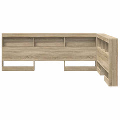 Storage Headboard Engineered Wood Length Width Sonoma oak