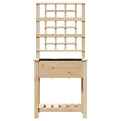vidaXL Garden Planter Beige 71 x 38 x 152 cm Solid Fir Wood 5