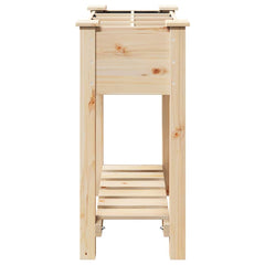 vidaXL Garden Planter Beige 71 x 37 x 76.5 cm Solid Fir Wood 6