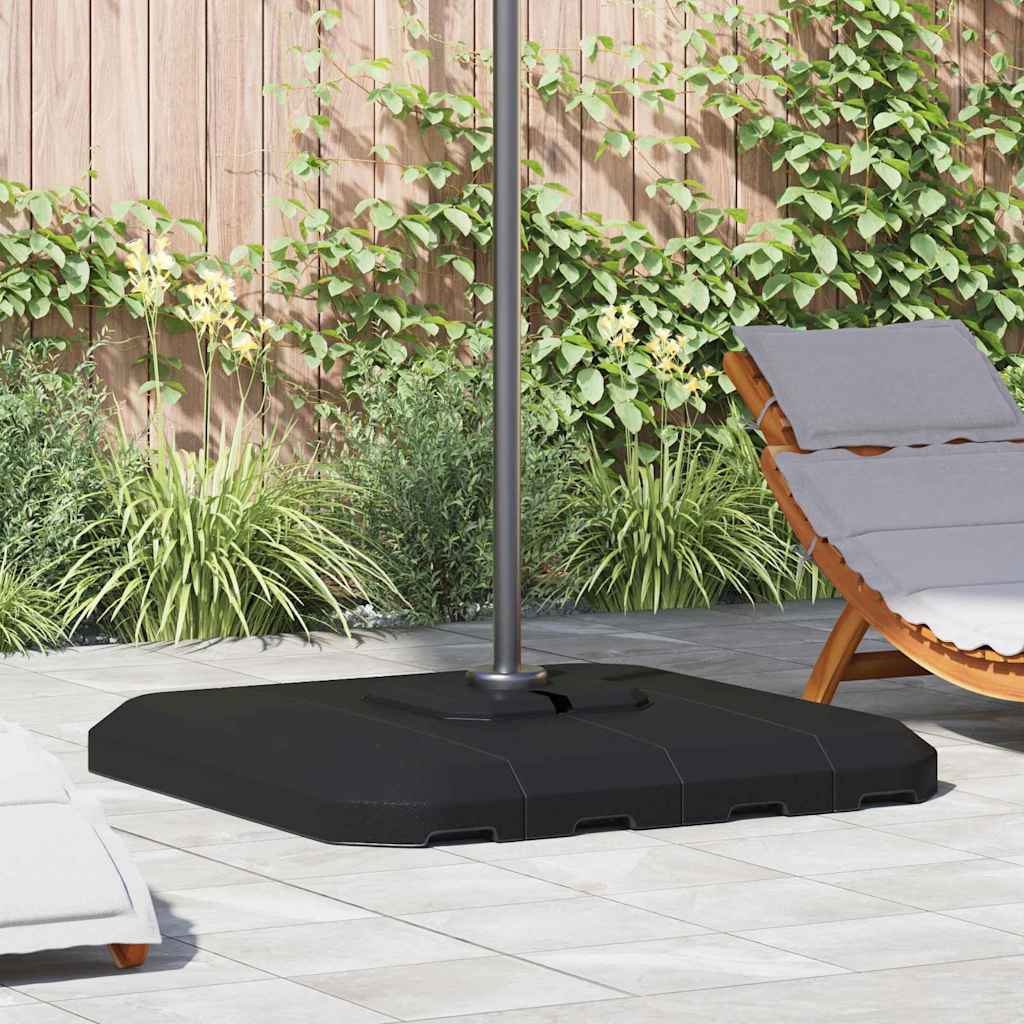 vidaXL Cantilever Umbrella Base 130 Black High-density polyethylene 1