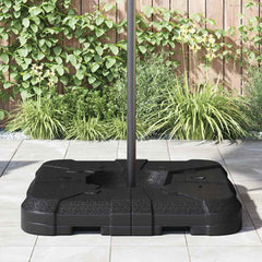 vidaXL Cantilever Umbrella Base 110 Black High-density polyethylene 4