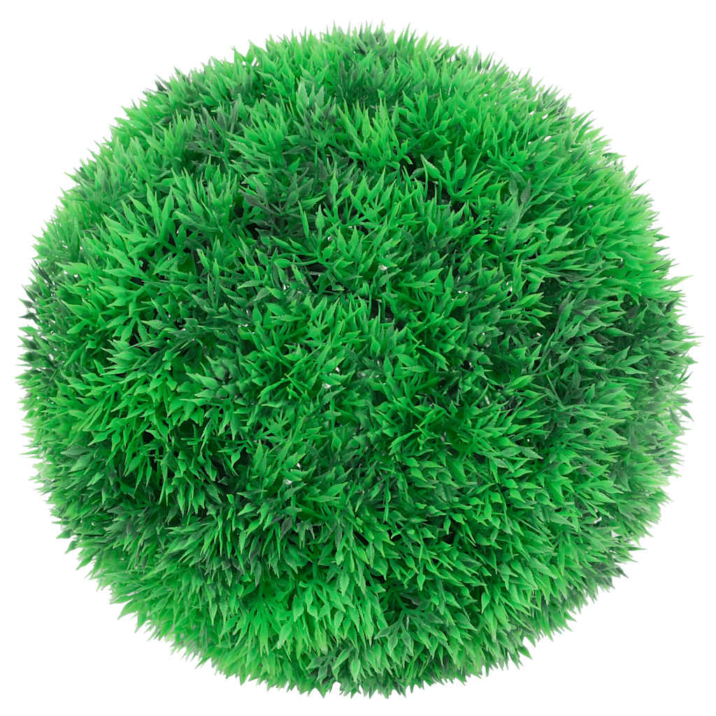 vidaXL Artificial Boxwood Balls with LED Lights 2 pcs Green 22 cm 2