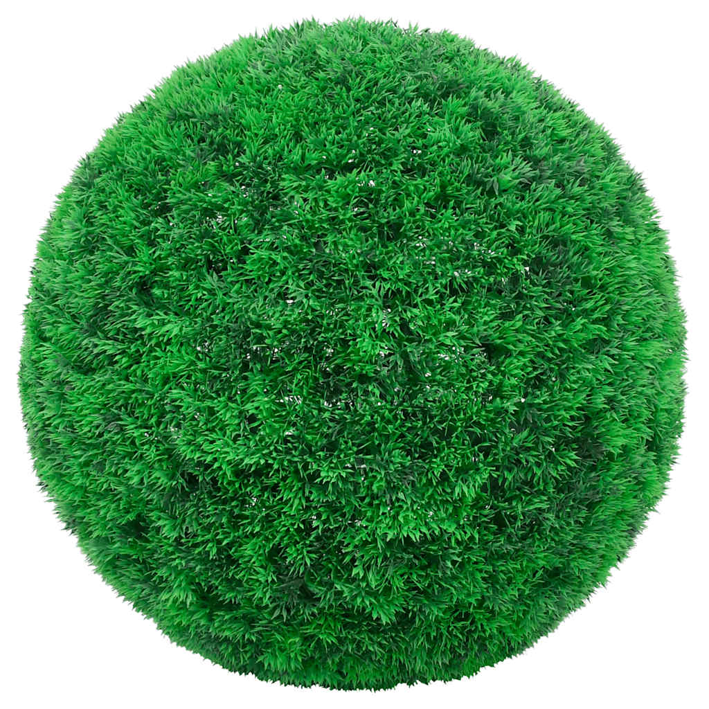 vidaXL Artificial Boxwood Balls with LED Lights 2 pcs Green 27 cm 2