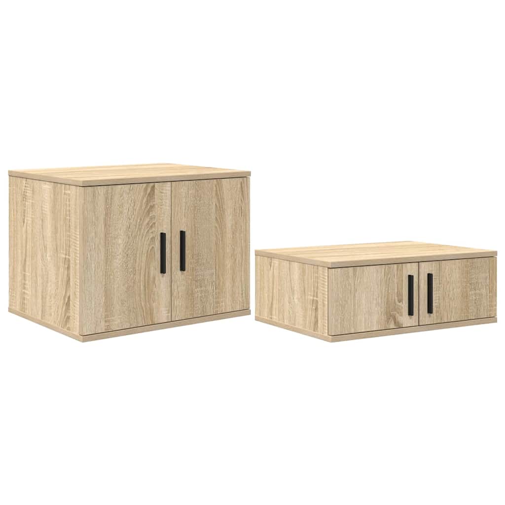 vidaXL Storage Cabinet 2 pcs Sonoma Oak 103 x 41 x 40 cm 2