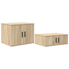 vidaXL Storage Cabinet 2 pcs Sonoma Oak 103 x 41 x 40 cm 2