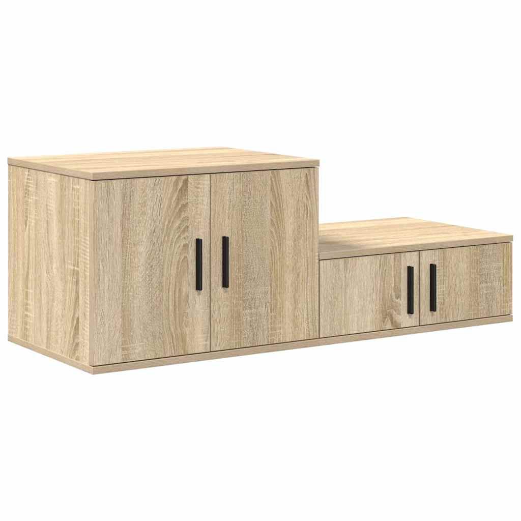 vidaXL Storage Cabinet 2 pcs Sonoma Oak 103 x 41 x 40 cm 5