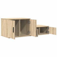 vidaXL Storage Cabinet 2 pcs Sonoma Oak 103 x 41 x 40 cm 6