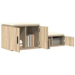 vidaXL Storage Cabinet 2 pcs Sonoma Oak 103 x 41 x 40 cm 3
