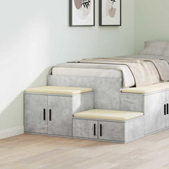 vidaXL Storage Cabinet 2 pcs Concrete Grey 103 x 41 x 40 cm 1