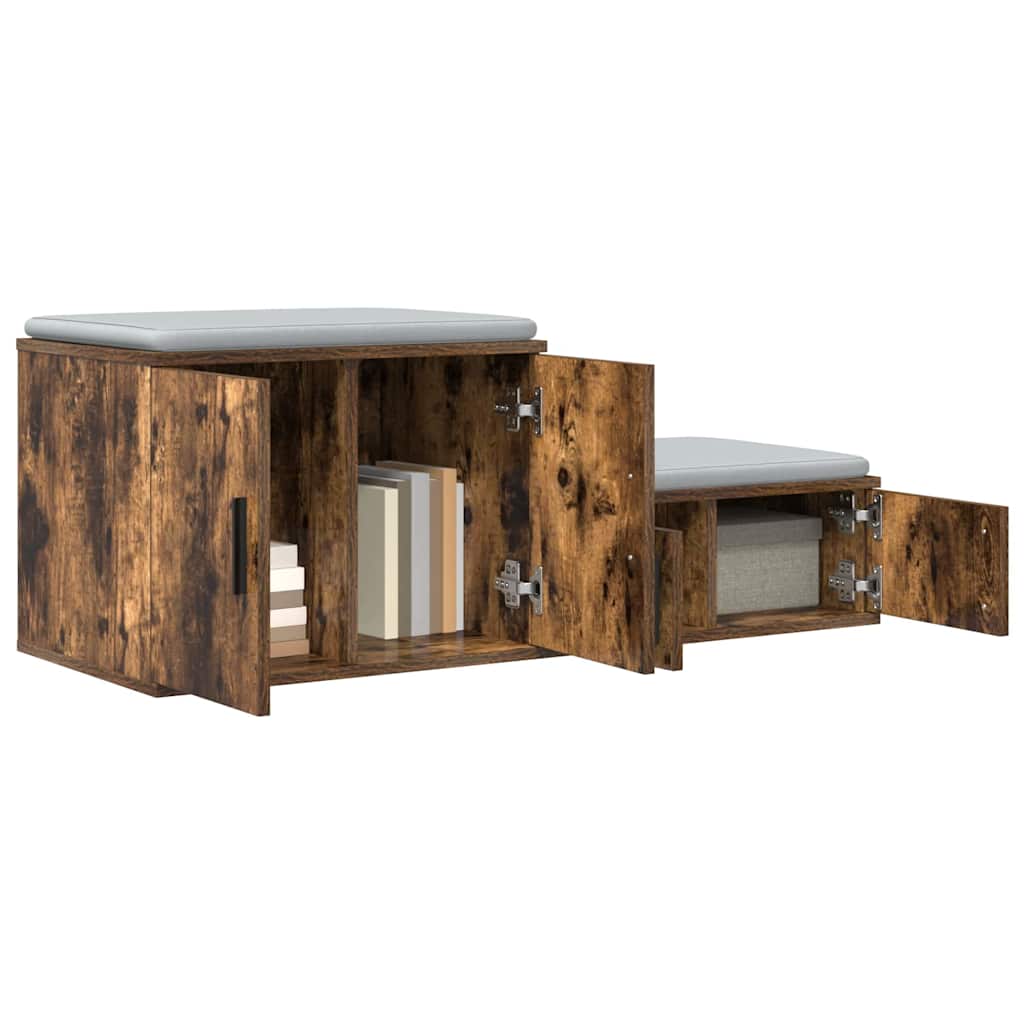 vidaXL Storage Cabinet 2 pcs Smoked Oak 103 x 41 x 40 cm 3