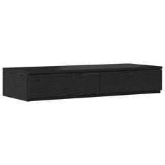 vidaXL Bed Drawers Black Oak 90 x 36.5 x 16.5 cm Engineered Wood 2