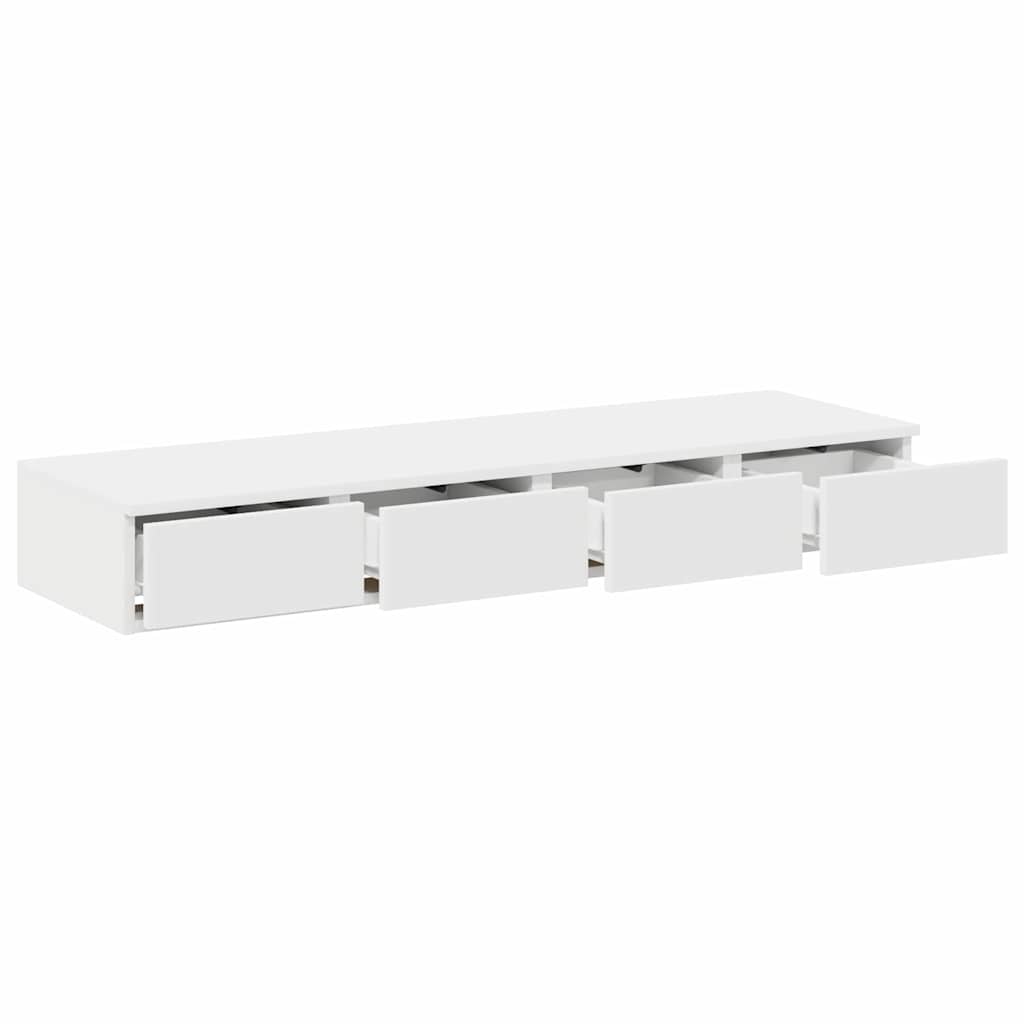 vidaXL Bed Drawers White 120 x 36.5 x 16.5 cm Engineered Wood 5