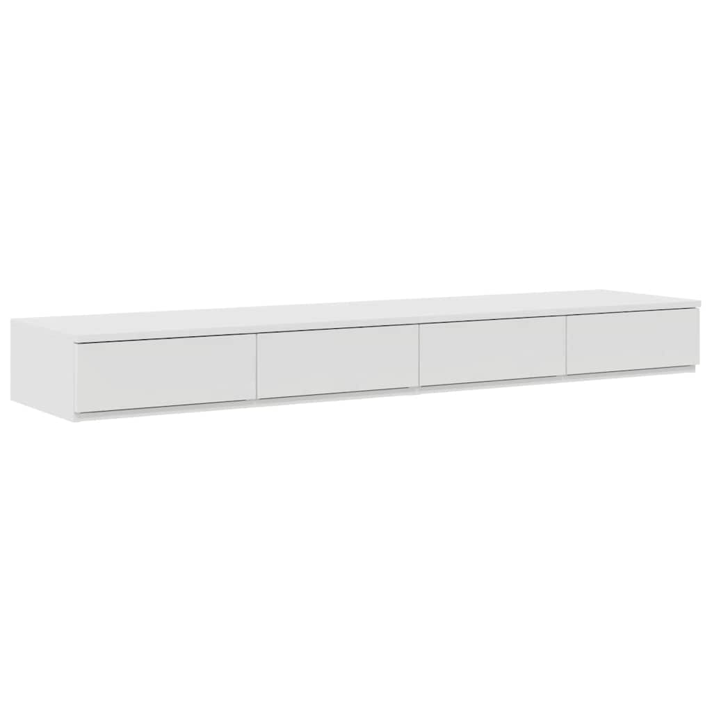 vidaXL Bed Drawers White 140 x 36.5 x 16.5 cm Engineered Wood 2