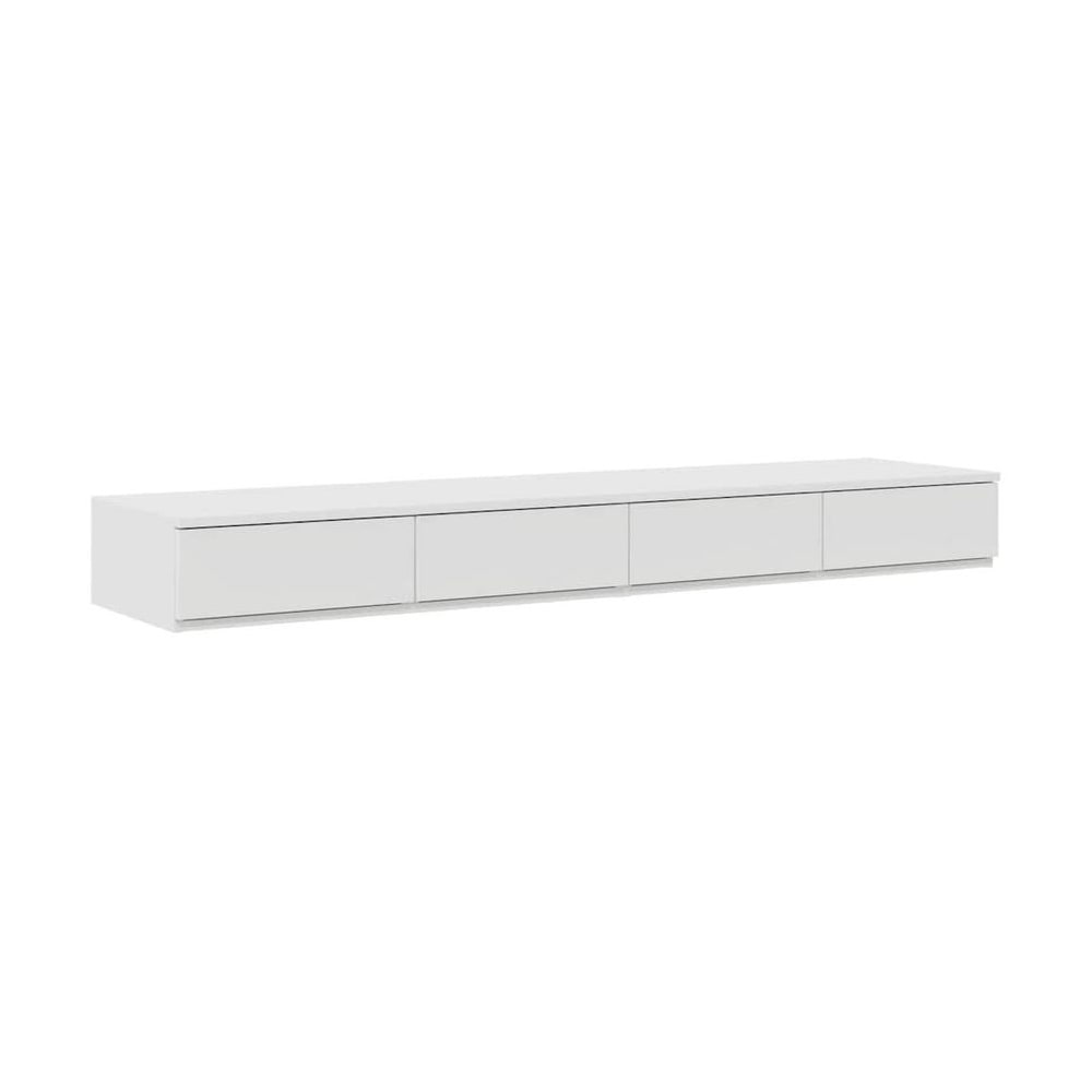 vidaXL Bed Drawers White 140 x 36.5 x 16.5 cm Engineered Wood 2