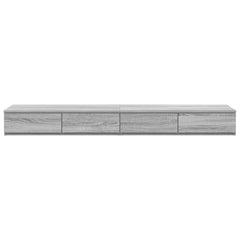 Bed Drawers Engineered Wood Grey Sonoma 140 x 36.5 x 16.5 cm