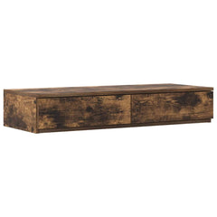 vidaXL Bed Drawers Smoked Oak 75 x 36.5 x 16.5 cm Engineered Wood 2