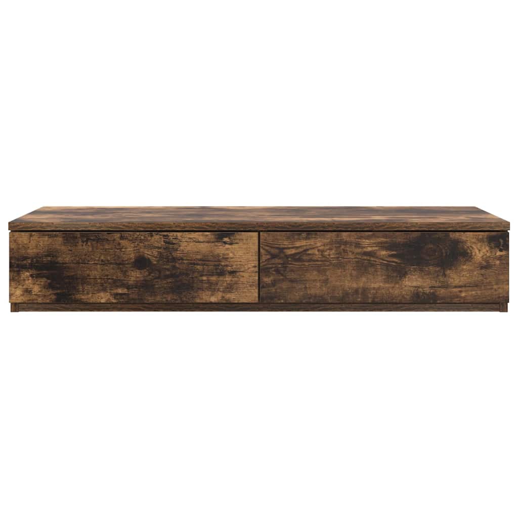 vidaXL Bed Drawers Smoked Oak 75 x 36.5 x 16.5 cm Engineered Wood 6
