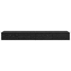 vidaXL Bed Drawers Black Oak 160 x 36.5 x 16.5 cm Engineered Wood 6