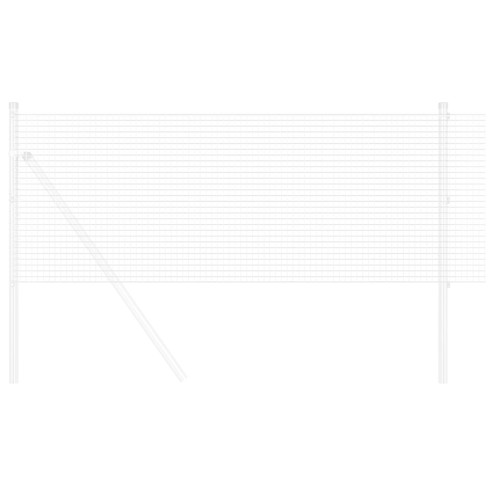 vidaXL Welded Wire Fence 1000 x 120 cm Silver 3