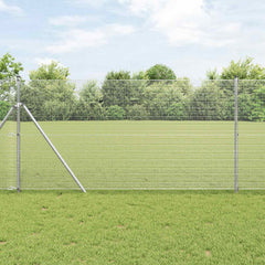 vidaXL Welded Wire Fence 1000 x 140 cm Silver 1