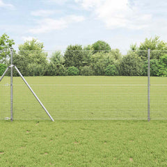 vidaXL Welded Wire Fence 1000 x 140 cm Silver 1