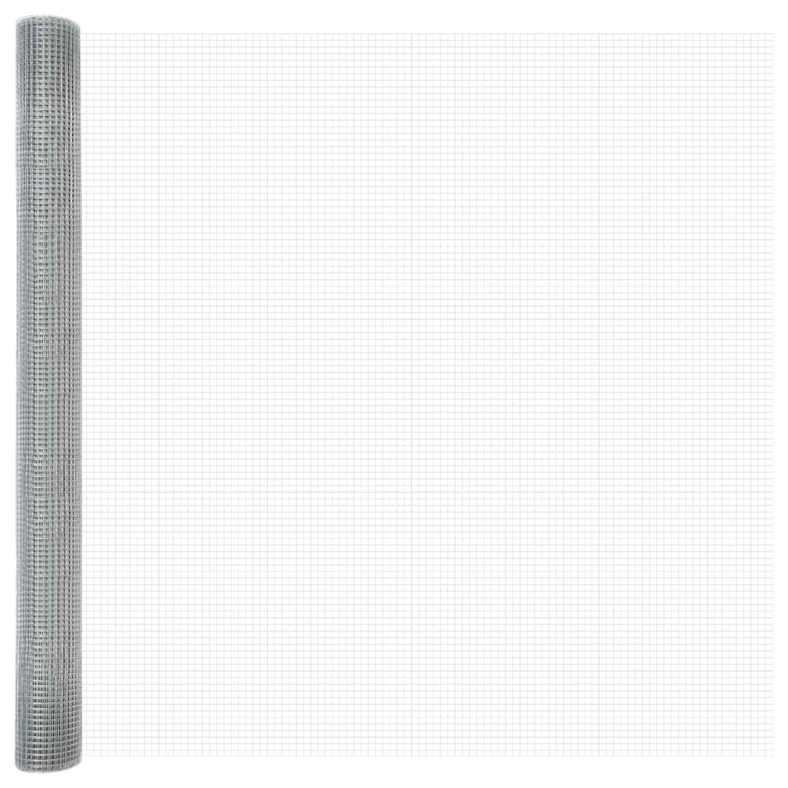 vidaXL Welded Wire Fence 1000 x 160 cm Silver 2