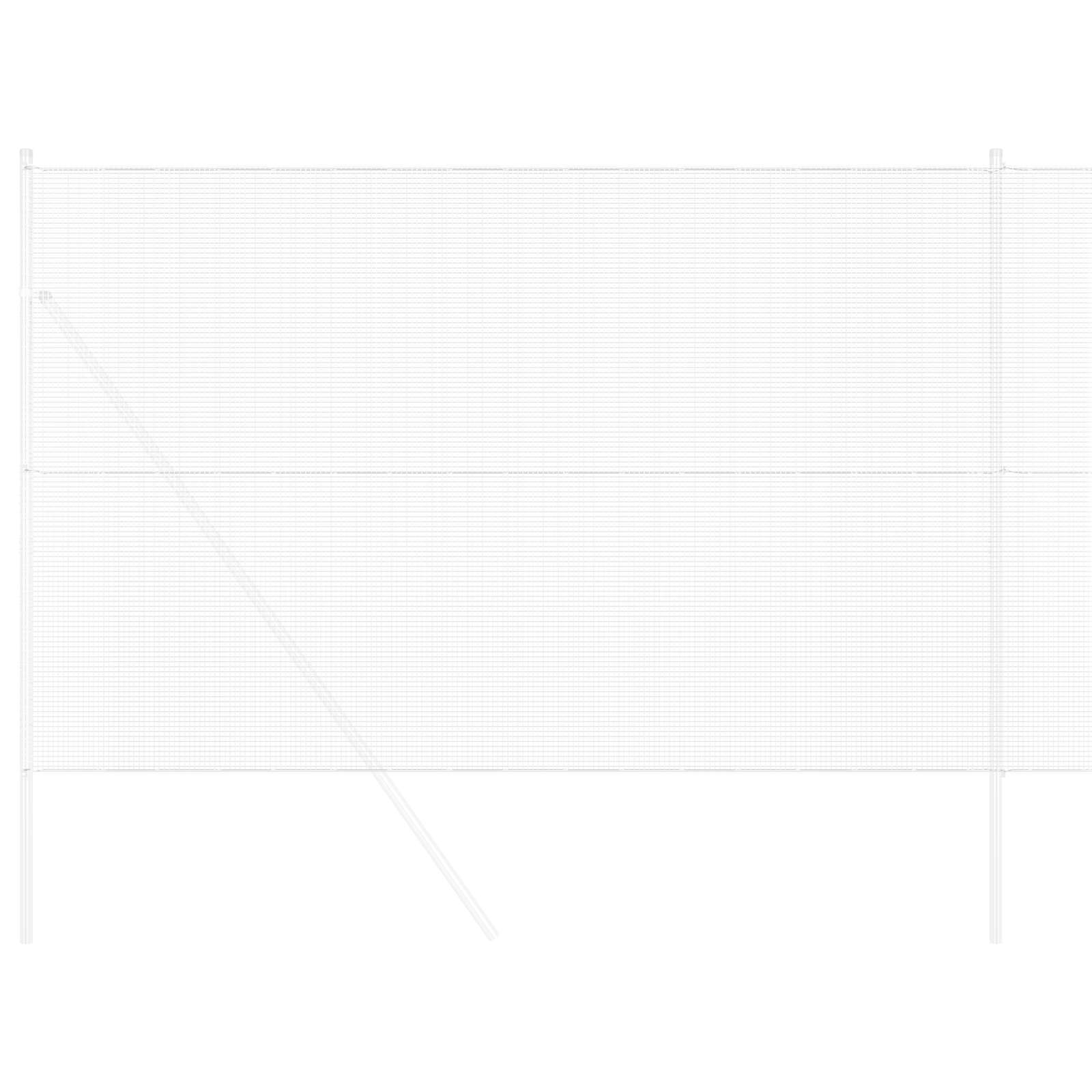 vidaXL Welded Wire Fence 1000 x 160 cm Silver 3