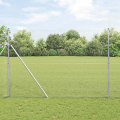 vidaXL Welded Wire Fence 1000 x 160 cm Silver 1