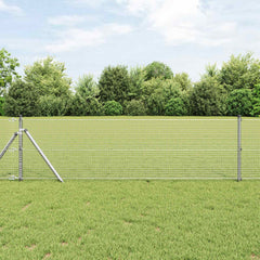 vidaXL Welded Wire Fence 5000 x 60 cm Silver 1