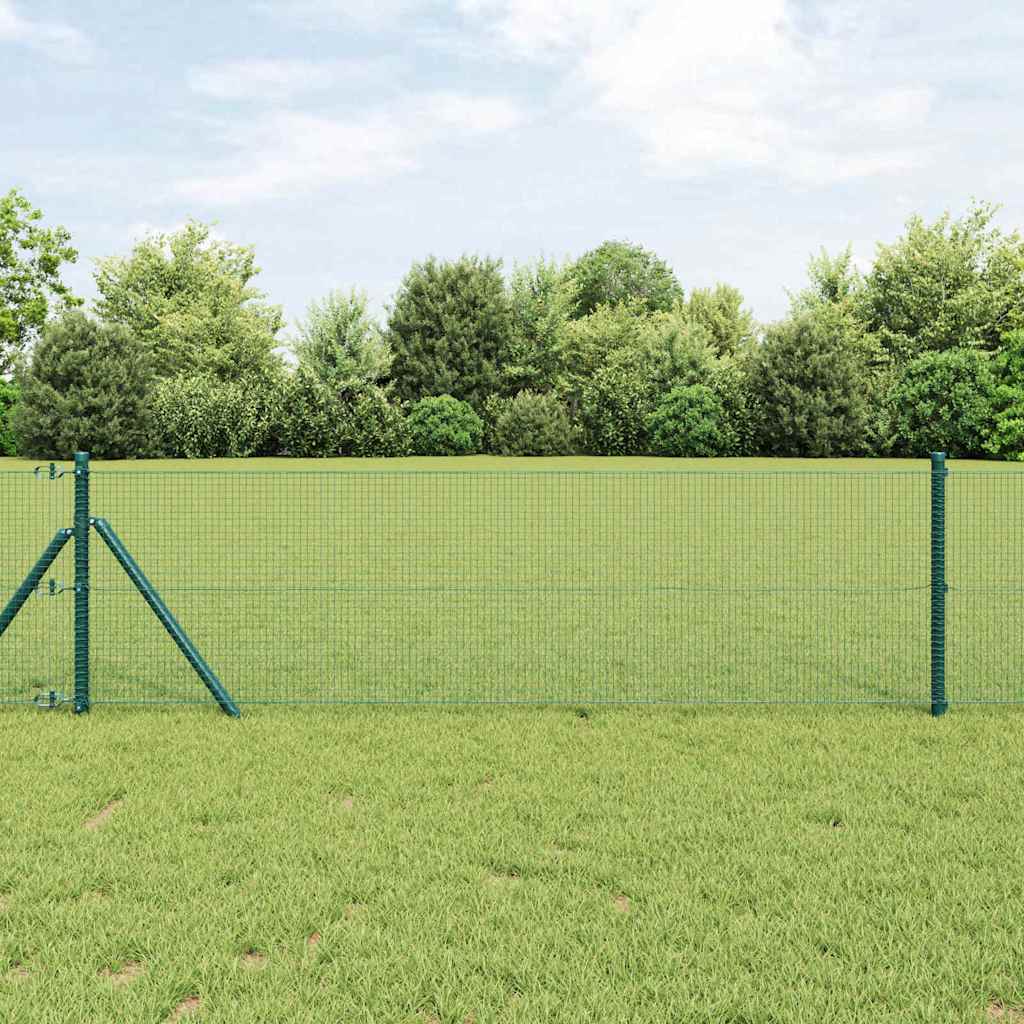 vidaXL Welded Wire Fence 10000 x 60 cm Green 1