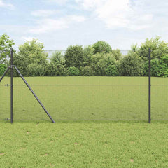 vidaXL Welded Wire Fence 1000 x 140 cm Grey 1