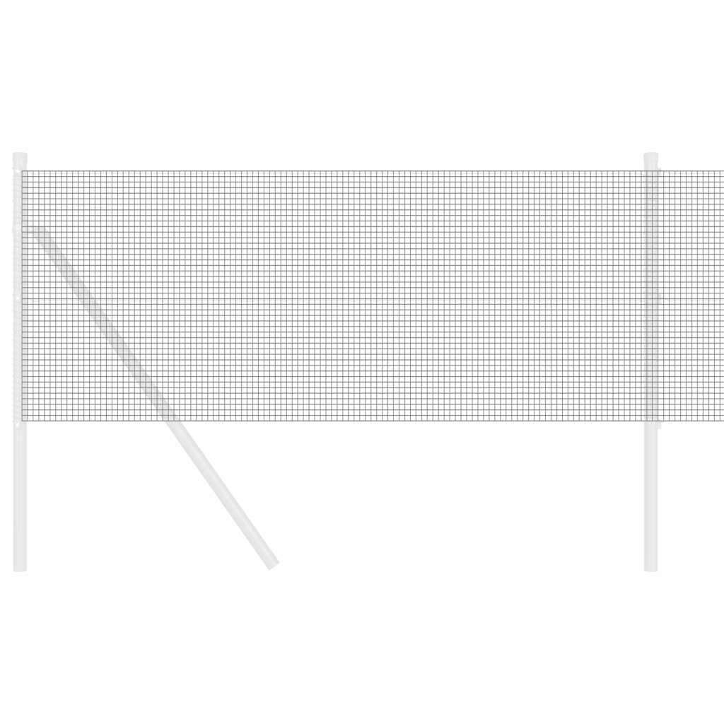 vidaXL Welded Wire Fence 5000 x 60 cm Grey 3