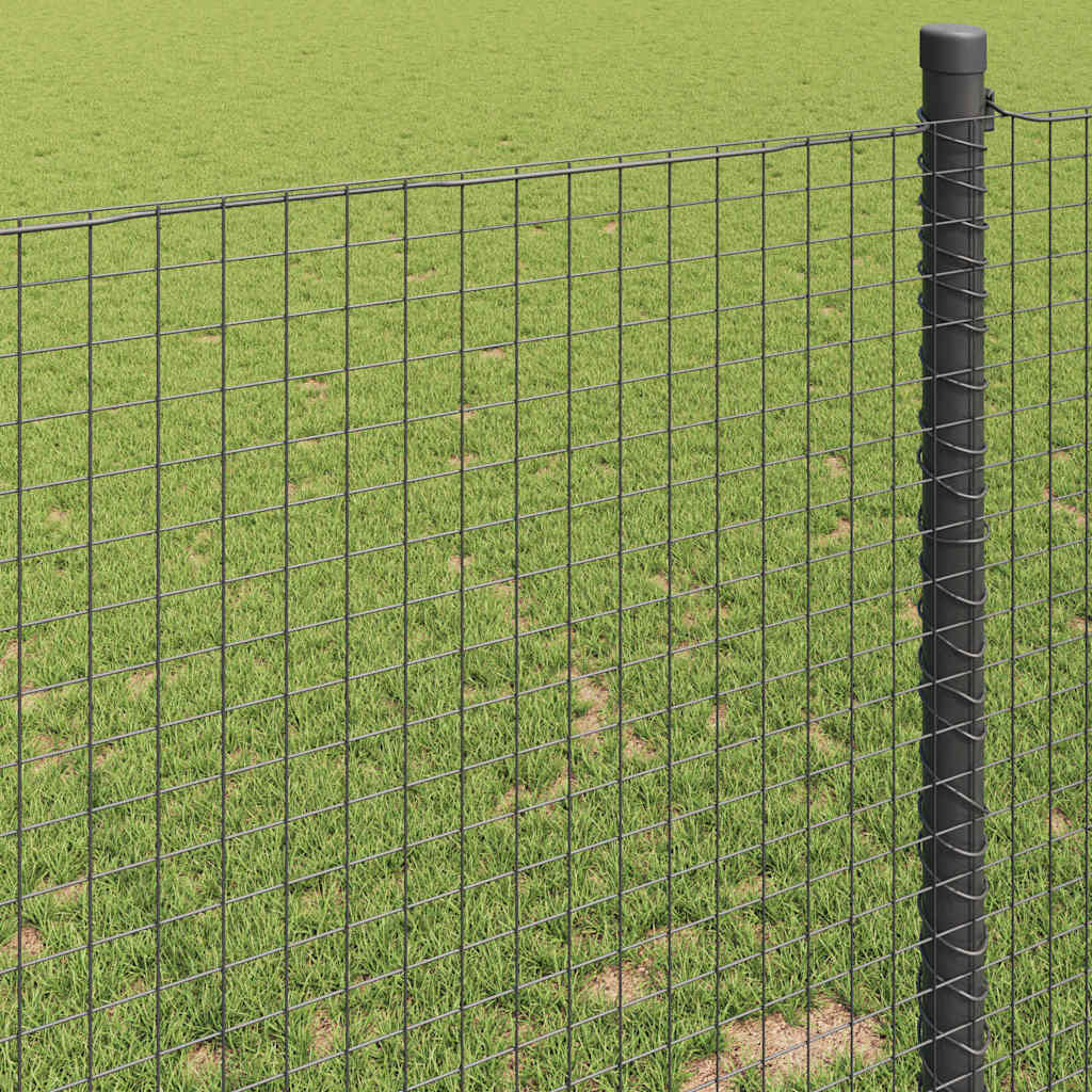 vidaXL Welded Wire Fence 5000 x 80 cm Grey 4