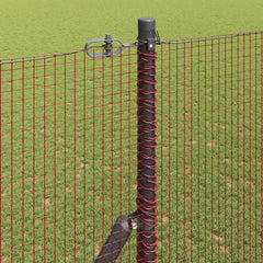vidaXL Welded Wire Fence 2500 x 150 cm Red 4