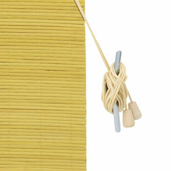 vidaXL Roller Blind Yellow 120 x 220 cm Bamboo 6